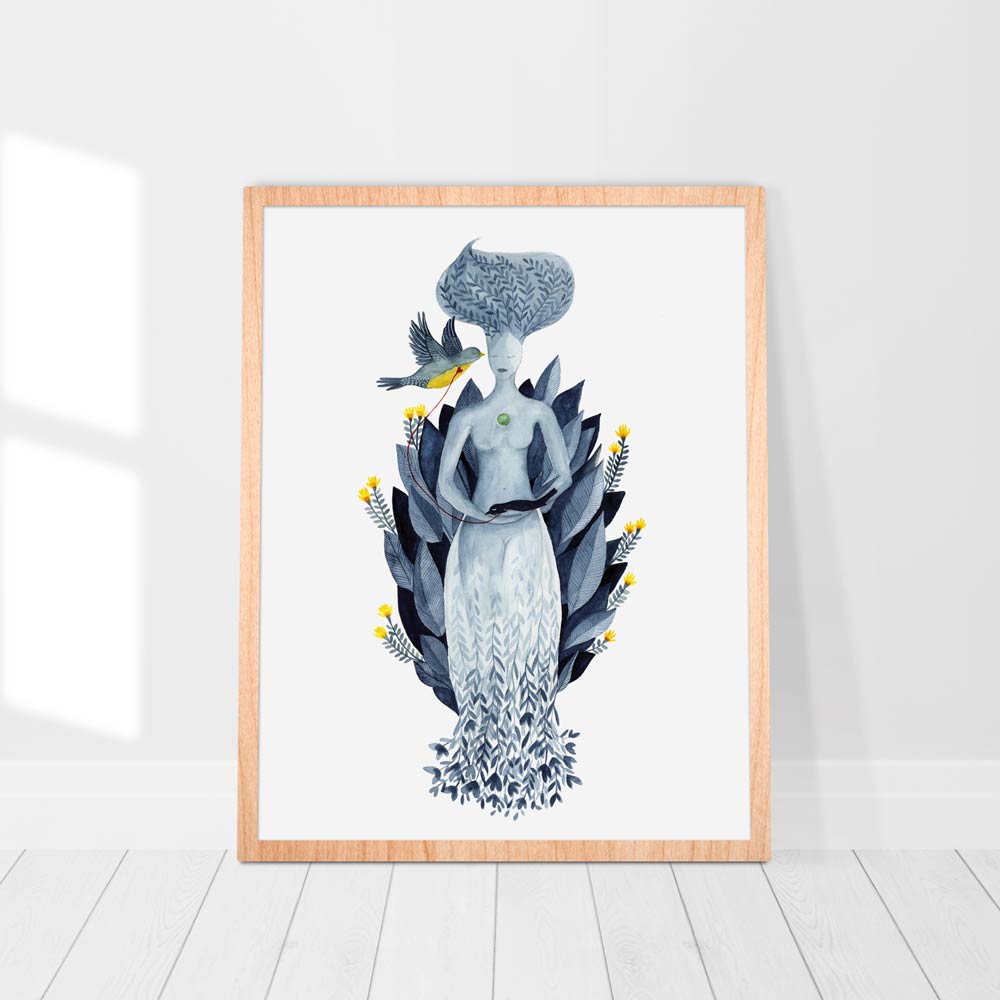 Miscarriage watercolor print