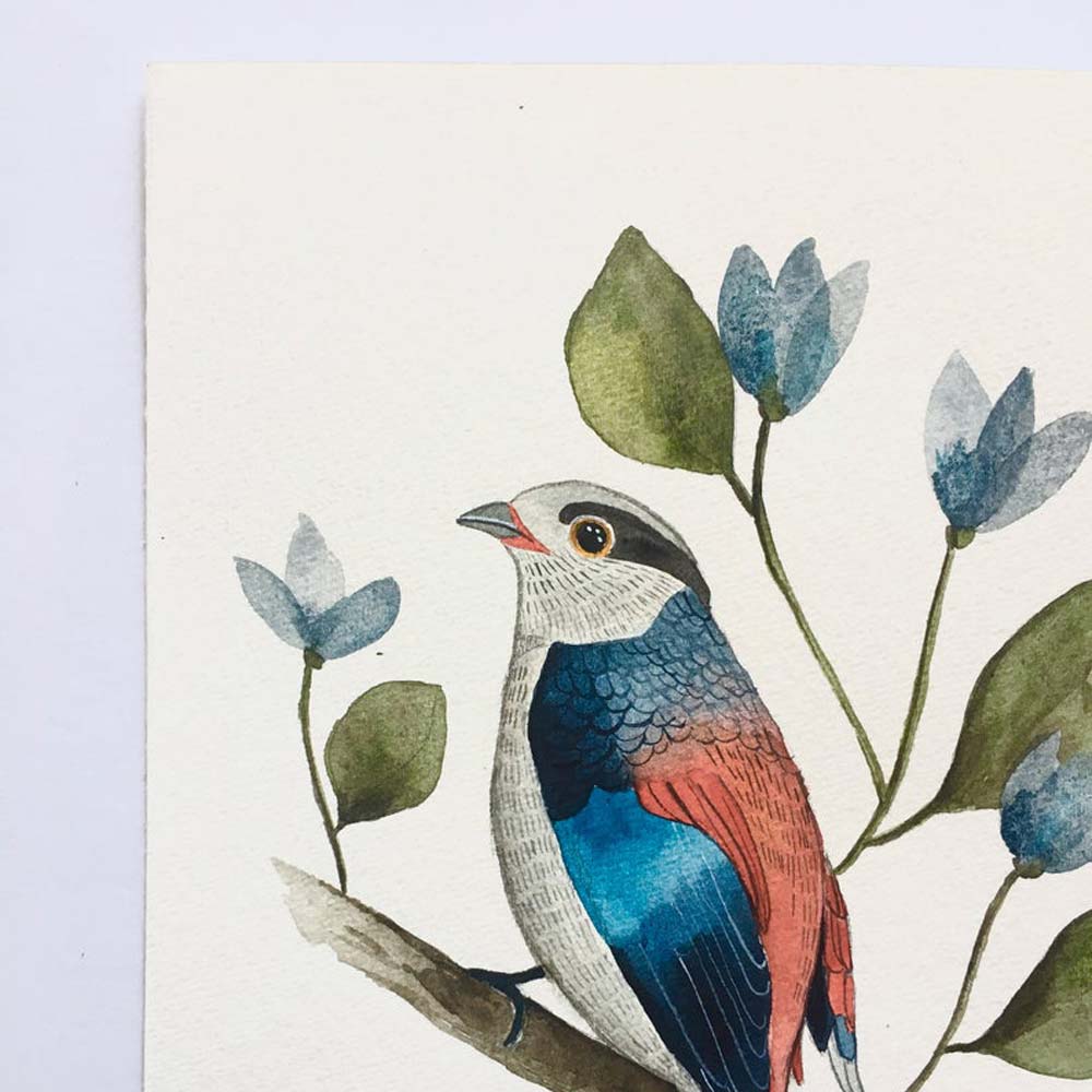 Bird print detail